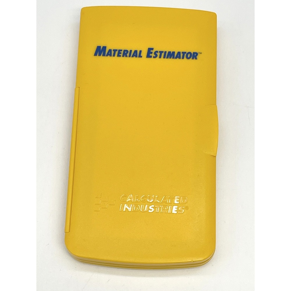 Calculated Industries Material Estimator Calculator Model 4019 Yellow Contractor - Picture 1 of 12